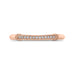 14K Rose Gold Round Diamond Wedding Band