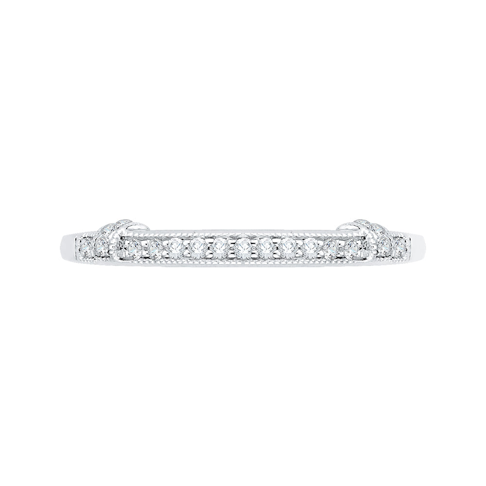 Round Diamond Wedding Band