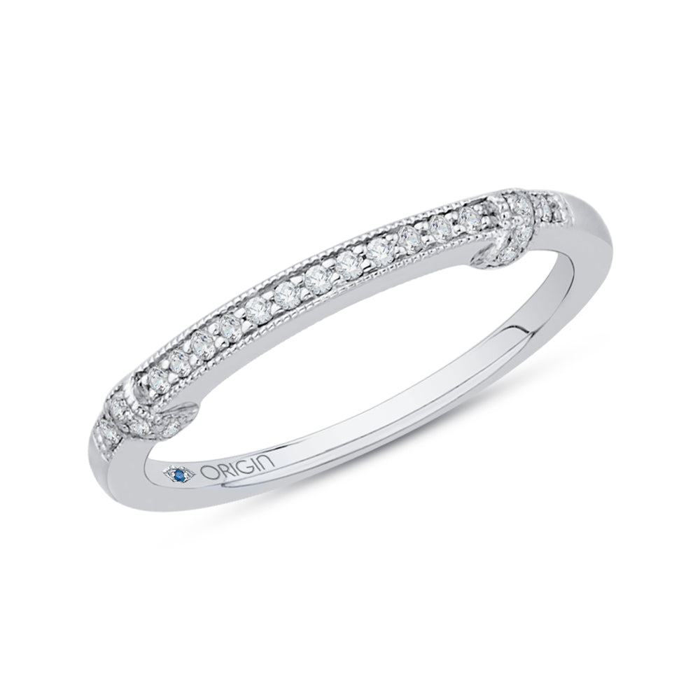 Round Diamond Wedding Band