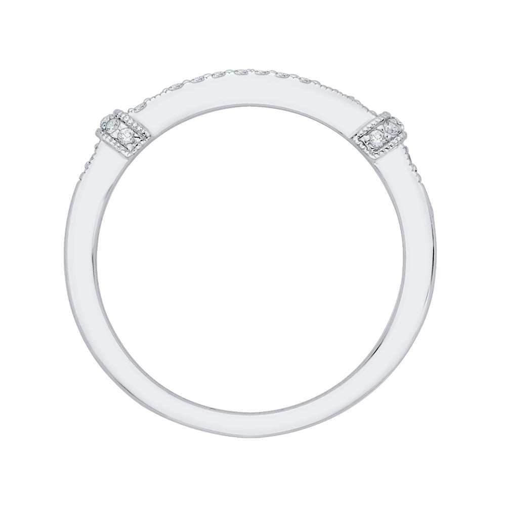 Round Diamond Wedding Band