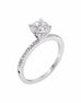 14K White Gold and Diamond Engagement Ring
