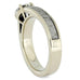 14K White Gold Moissanite and Deer Antler Engagement Ring