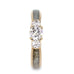14K Rose Gold Moissanite and Antler Engagement Ring