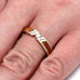 14K Yellow Gold Diamond Engagement Ring with Hardwood Inlay