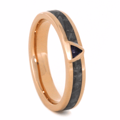 Men's Meteorite Ring with Gold Sleeve | The California - Luxurien