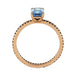 14K Rose Gold Aquamarine and Diamond Eternity Ring