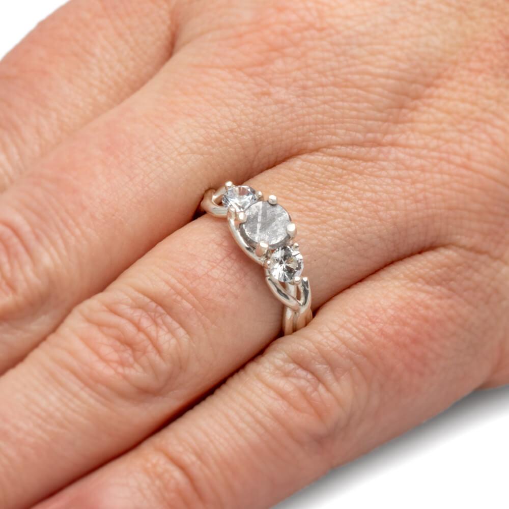 Diamond Engagement Ring Dinosaur Bone & Meteorite | Jewelry by Johan -  Jewelry by Johan | Dinosaur bone wedding ring, Dinosaur bone engagement ring,  Wood engagement ring