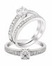 14K White Gold and Diamond Tesori Engagement Ring