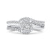 14K White Gold Round Diamond Promise Engagement Ring