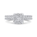 14K Two-Tone Gold Round Diamond Engagement Ring