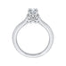 14K White Gold Round Cut Diamond Engagement Ring