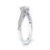 14K White Gold Round Diamond Engagement Ring