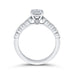 14K White Gold Round Cut Diamond Engagement Ring