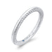 14K White Gold Plain Wedding Band