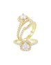 14K White Gold and Cushion Halo Diamond Engagement Ring