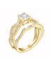 14K White Gold and Diamond Tesori Infinity Engagement Ring