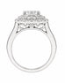 Vintage 14K White Gold and Double Halo Diamond Engagement Ring