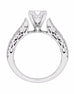 14K White Gold and Diamond Engagement Ring