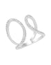 14K White Gold and Diamond Fashion Band