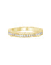 Stackable 14K White Gold and Diamond Wedding Band