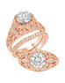 Vintage 14K White Gold and Diamond Engagement Ring