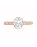 14K White Gold and Diamond Engagement Ring