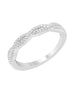 Stackable 14K White Gold and Diamond Infinity Wedding Band