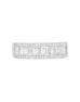 14K White Gold and Diamond Wedding Band