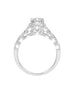 Vintage 14K White Gold and Diamond Engagement Ring