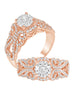 Vintage 14K White Gold and Diamond Engagement Ring