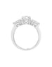 3 Stone 14K White Gold and Diamond Engagement Ring