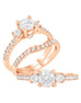 3 Stone 14K White Gold and Diamond Tesori Engagement Ring