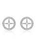 7.20 MM 14K White Gold Diamond Earring Jackets