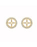 5.80 MM 14K White Gold Diamond Earring Jackets