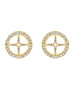 7.20 MM 14K White Gold Diamond Earring Jackets