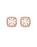 4X4 MM 14K White Gold Diamond Earring Jackets
