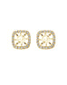 4X4 MM 14K White Gold Diamond Earring Jackets