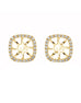 8X8 MM 14K White Gold Diamond Earring Jackets