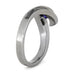 Titanium Sapphire and Meteorite Engagement Ring